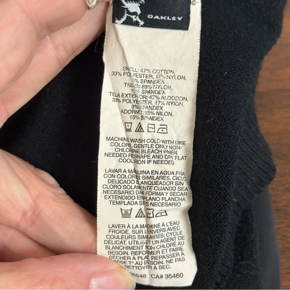 Oakley Black XL Quarter Zip Pullover Fleece Jacket - Picture 7 of 8